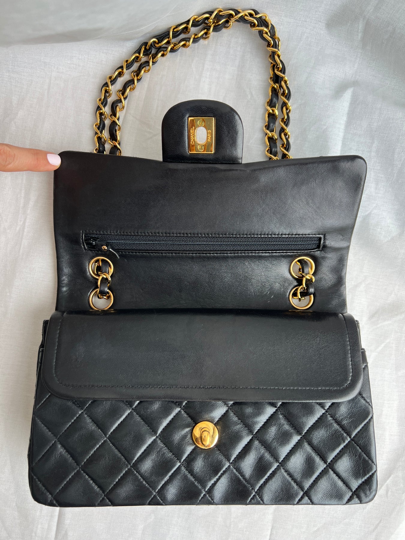 Classic Small Double Flap Black Lambskin – PRELOVEDSTORY