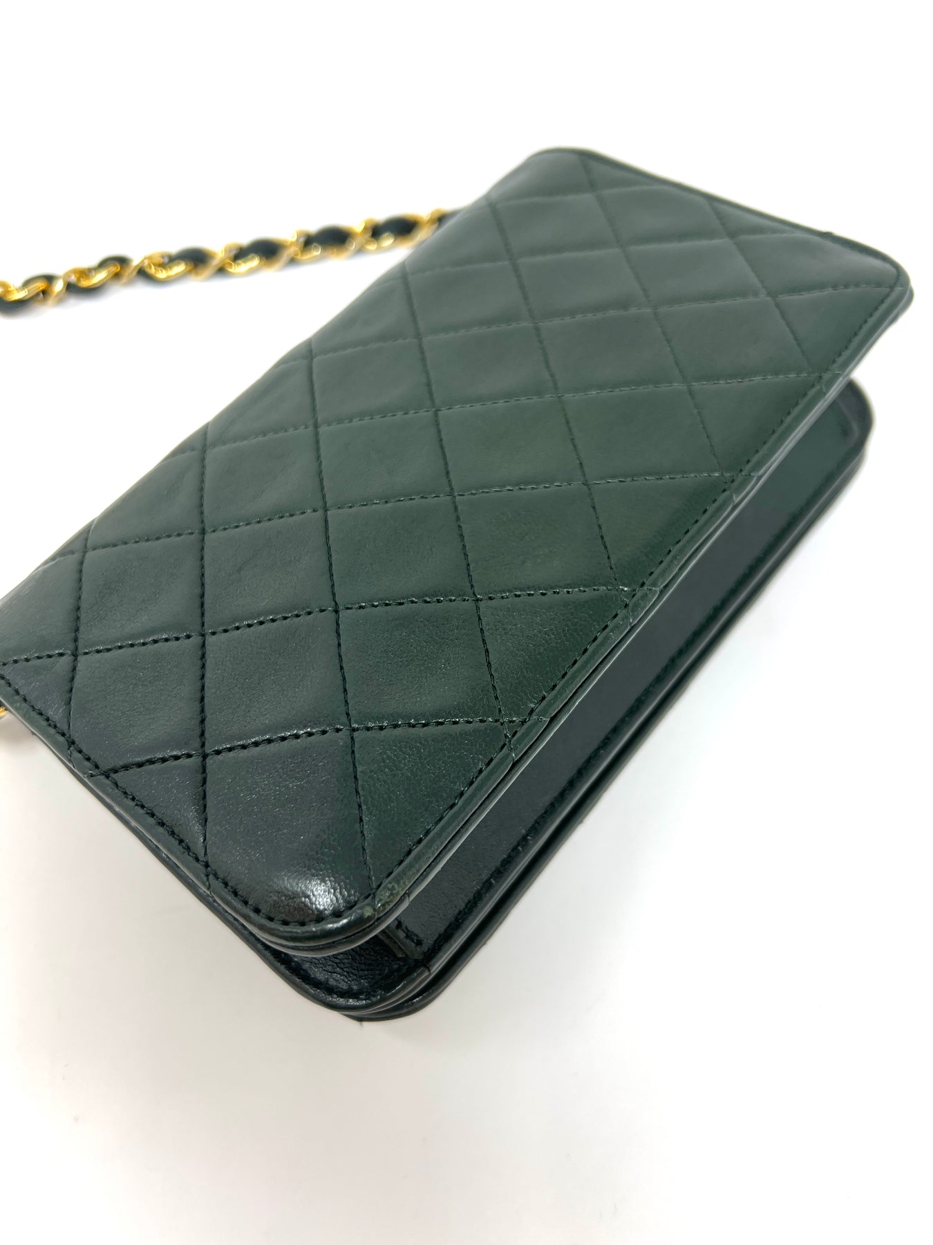 Rare Vintage 90's CHANEL Forest Green Flap Bag or Clutch – PRELOVEDSTORY