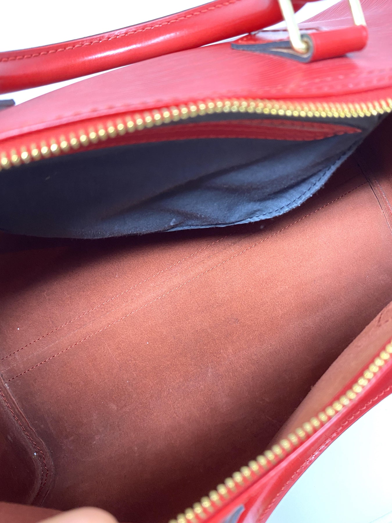 Louis Vuitton Speedy Handbag Epi Leather 40 Red 6287963