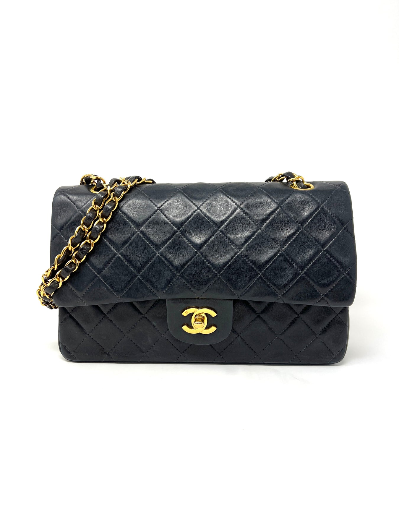 Timeless Beautiful and Rare Chanel Classic Full Flap Handbag 23 cm
