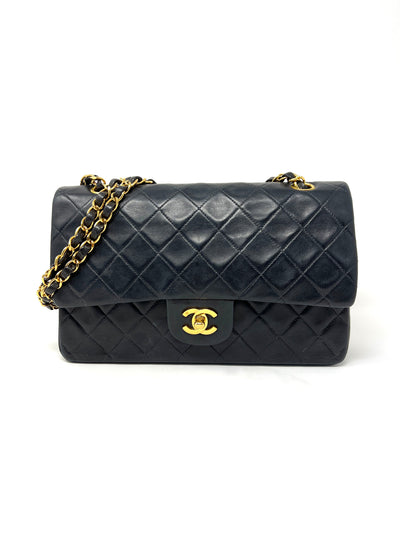 CHANEL_MEDIUM_CLASSIC_DOUBLE_FLAP_BAG_BLACK_LAMBSKIN_FULL_SET