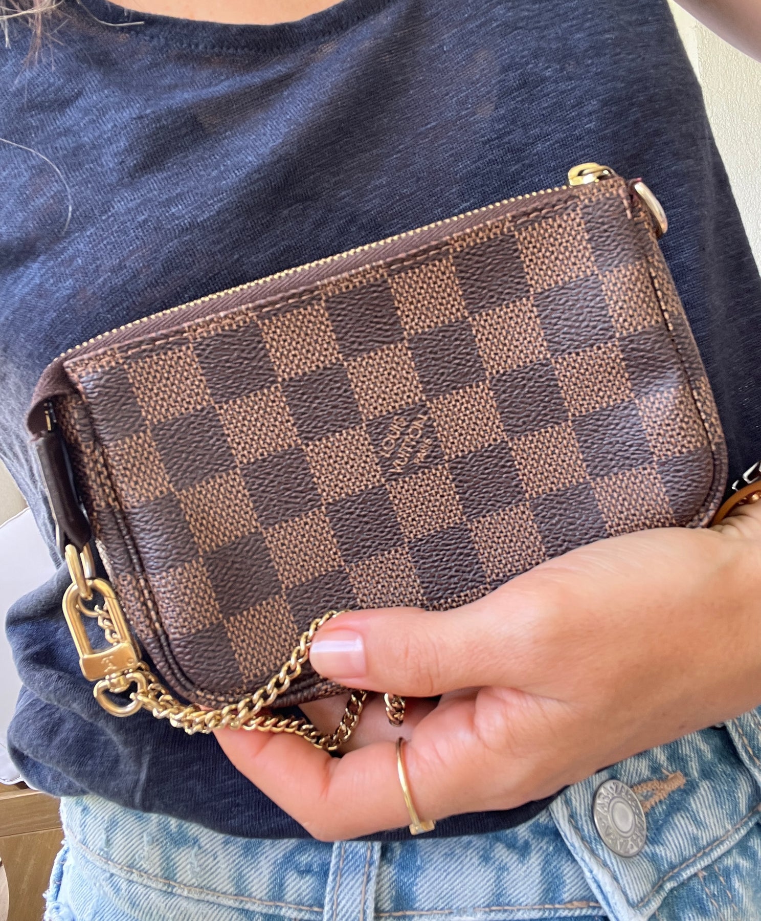 Mini Pochette Damier Ebene Canvas – PRELOVEDSTORY