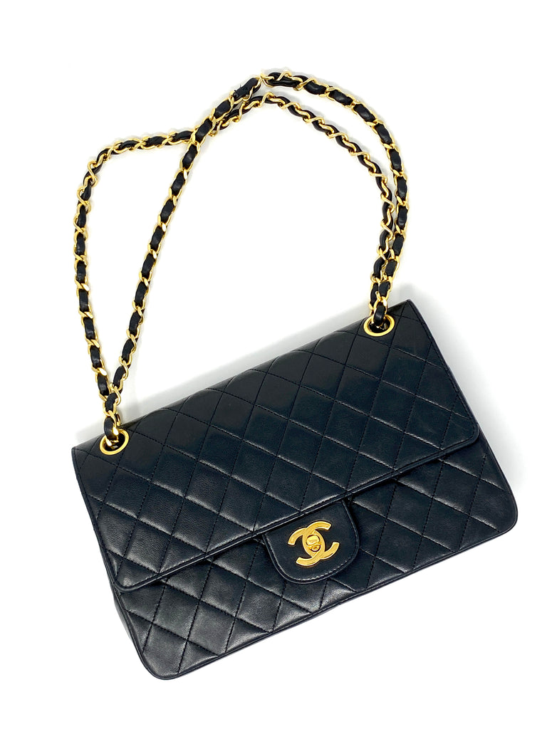 Chanel Black Quilted Leather Medium Westminster Pearl Single Flap Bag Chanel