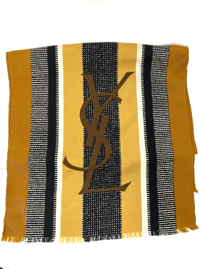 YSL_VINTAGE_SILK_SCARF_BROWN