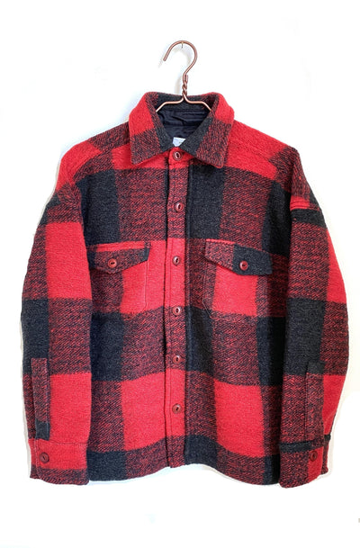 anine_bing_bobbi_flannel_jacket_red_size_xs_front