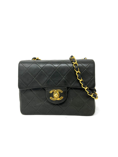 white patent leather chanel bag black