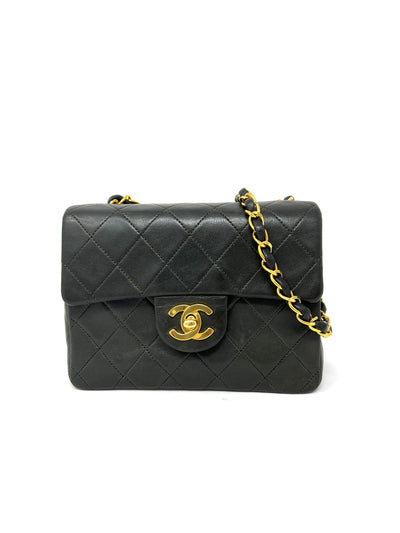 mini black chanel bag new