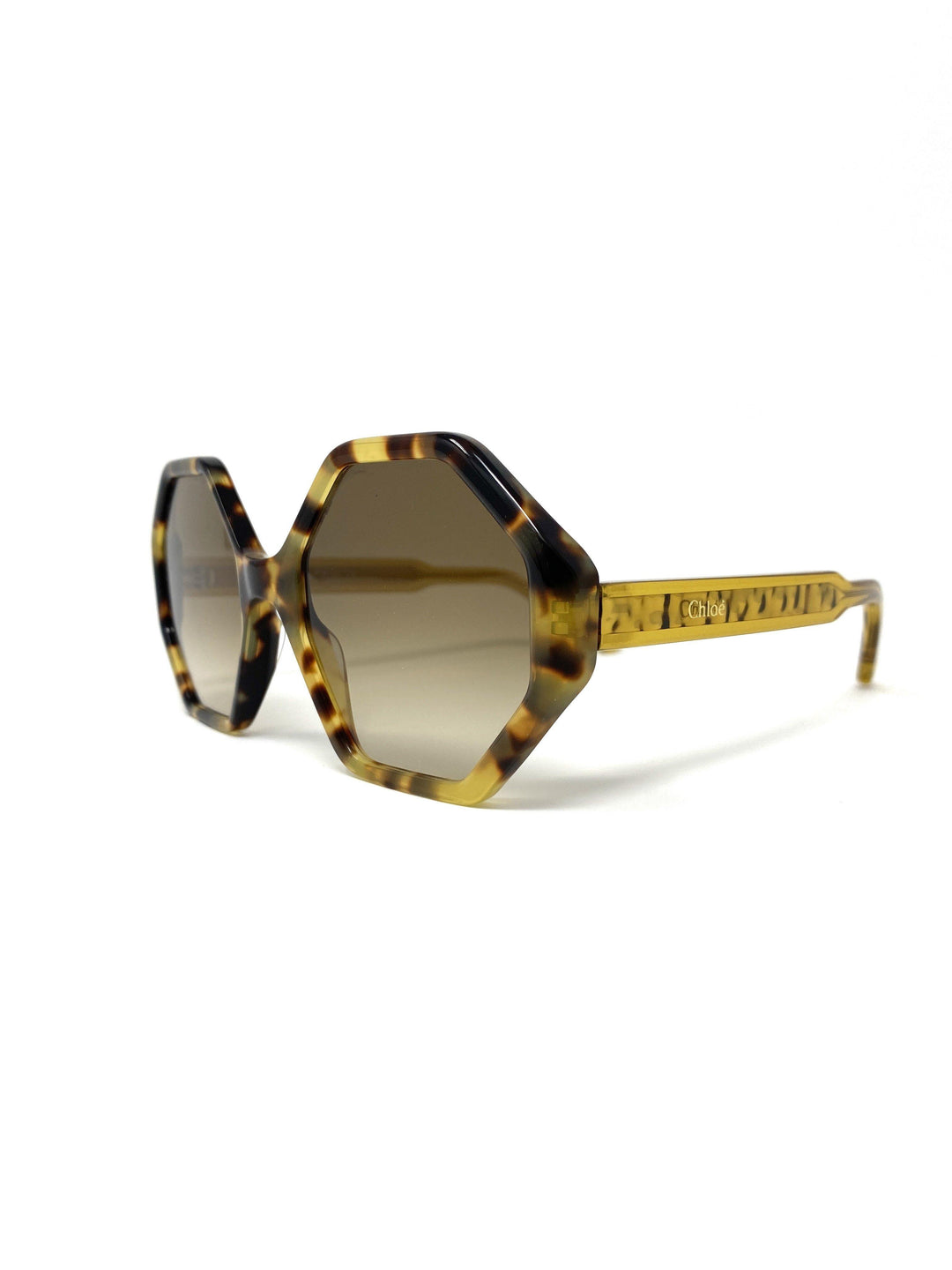 CHLOÉ WILLOW hexagon-frame tortoiseshell acetate sunglasses  display picture 1