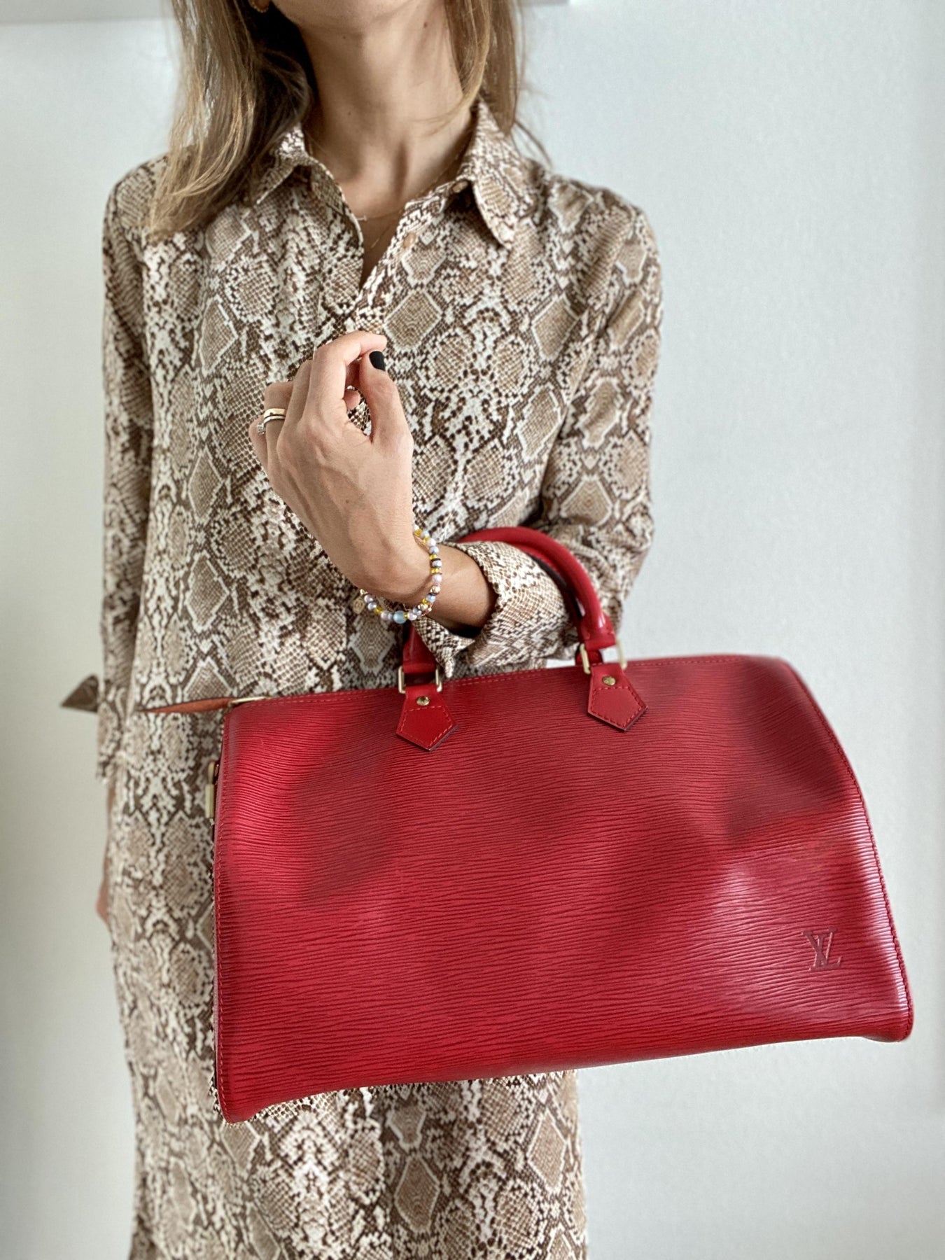 Louis Vuitton, Bags, Louis Vuitton Mini Speedy Red Epi Special Order