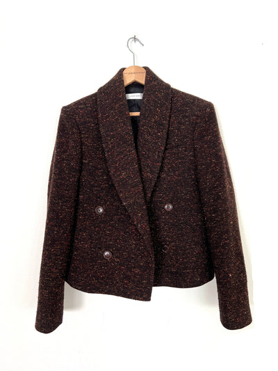 ANINE_BING_MAE_BLAZER_BROWN_WOOL_XS