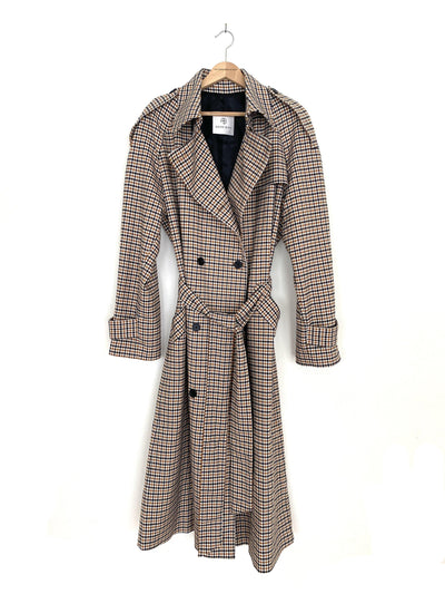 ANINE_BING_LONDON_TRENCH_MUSTARD_PLAID