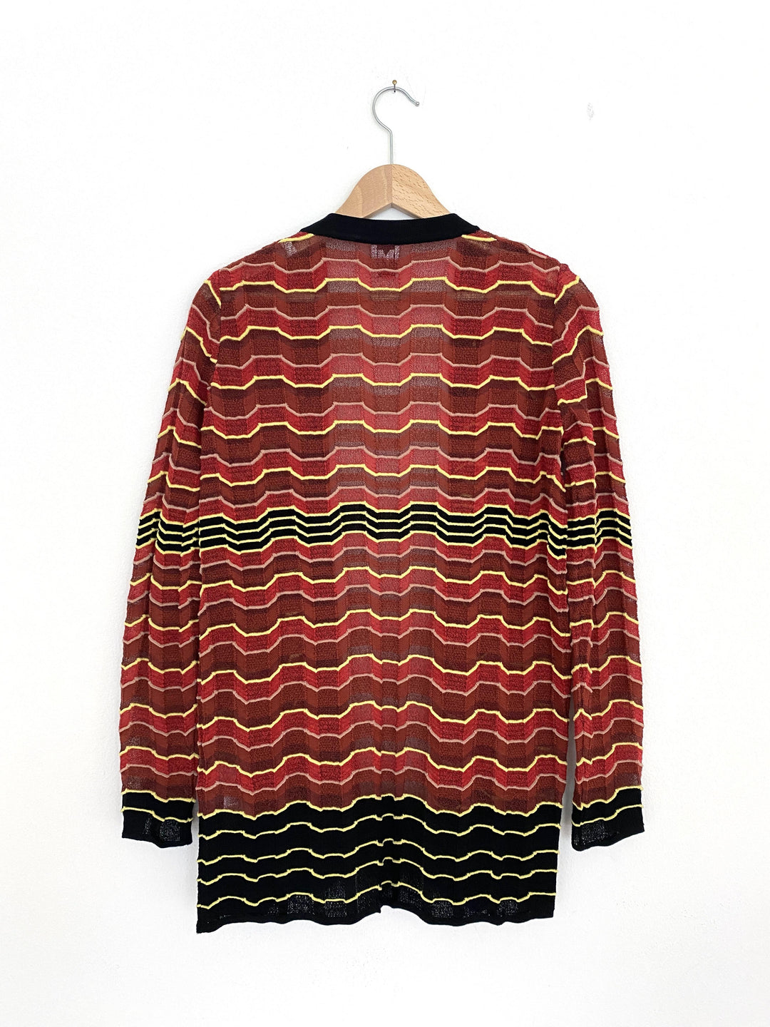 M MISSONI ケープコート MISSONI 美品△正規品 ミッソーニ レディース ベルト付 総柄